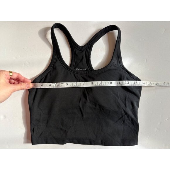 Peachy Athletic Ember Racerback Sports Bra Crop Top in Black Size Small NWOT - Picture 7 of 8